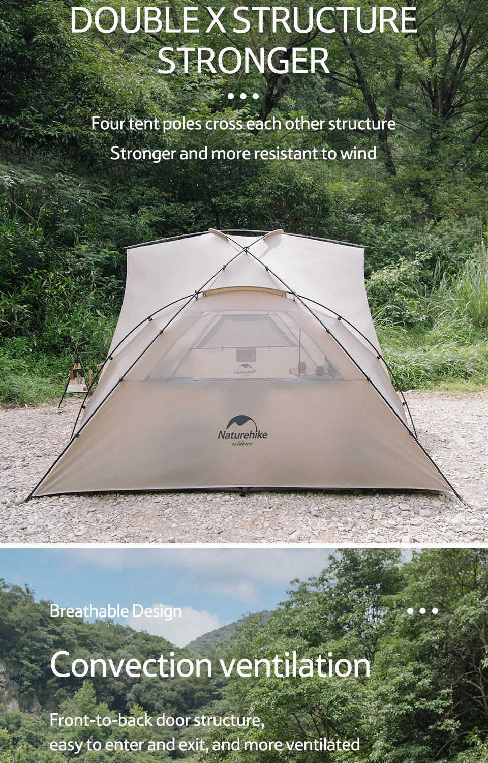 Cheap Goat Tents  Sun Shelter Awning Outdoor Camping Beach Tyche Gnie 2.0 Sky Screen NH20ZP116 Tents 